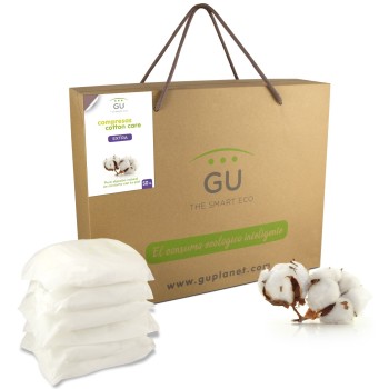 Compresas ecológicas de algodón orgánico 100% - Nur - Yebio
